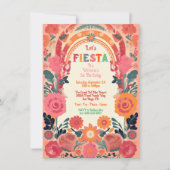 Mexicaanse Fiesta Verjaardagsfeestje Poppies Kaart (Voorkant)