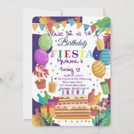 Mexicaanse Fiesta Verjaardagsuitnodiging Kaart