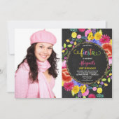 Mexicaanse fiesta verjaardagsuitnodiging voor volw kaart (Voorkant)