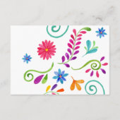 Mexicaanse Fiesta Wedding Details Kaart (Achterkant)