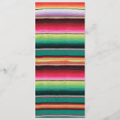 Mexicaanse Fiesta Wedding menukaart (Achterkant)