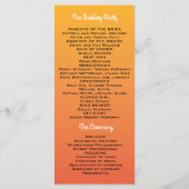 Mexicaanse Fiesta Wedding Programma Programmakaart (Achterkant)