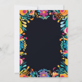 Mexicaanse Fiesta Zwart Vrijgezellenfeest Kaart (Achterkant)