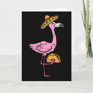 Mexicaanse Flamingo Tacos Schattige Cinco De Mayo  Kaart