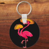 Mexicaanse flamingo's tacos schattig cinco de mayo sleutelhanger (Voorkant)