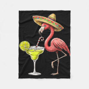 Mexicaanse flamingo'soembreromargarita cinco de ma fleece deken