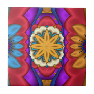 Mexicaanse Floral Abstracte Tegel Tegeltje