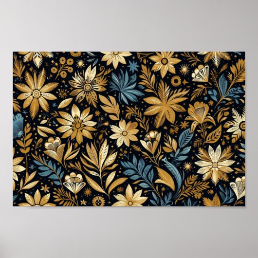 Mexicaanse Floral Art Poster (Voorkant)