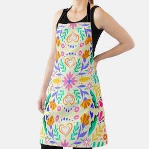 Mexicaanse Floral Art Schort