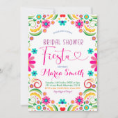 Mexicaanse Floral Fiesta Bridal Shower Kaart (Voorkant)
