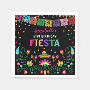 Mexicaanse Floral Fiesta verjaardagsfeest gunsten Servet