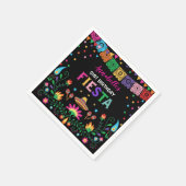 Mexicaanse Floral Fiesta verjaardagsfeest gunsten Servet (Hoek)