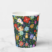 Mexicaanse Floral Folk Art Papieren Bekers (Links)