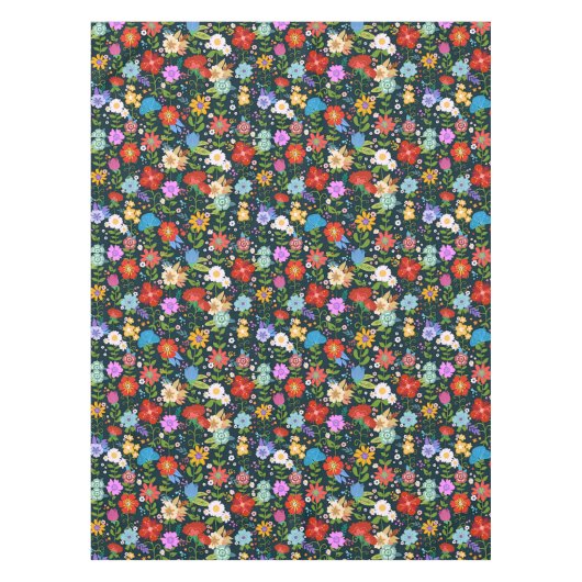 Mexicaanse Floral Folk Art Tafelkleed (Voorkant)