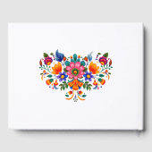 Mexicaanse Floral Folk Art Wedding Gastenboek (Achterkant)