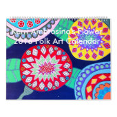 Mexicaanse Folk Art 2016 Calendar Flowers Ambrosin Kalender (Hoes)