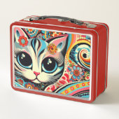 Mexicaanse Folk Art Abstract Kitty Cat Talavera St (Achterkant)