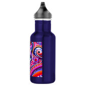 Mexicaanse Folk Art Abstract Kitty Cat Talavera St Waterfles (Rechts)