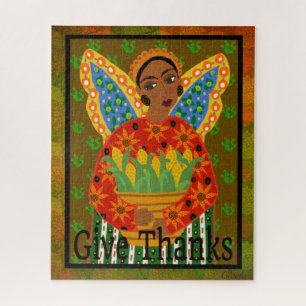 Mexicaanse Folk Art Angel Thanksgiving 520 pc. Puz Legpuzzel