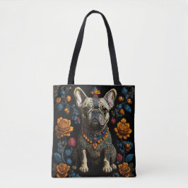 Mexicaanse Folk Art Bulldog Tote Bag