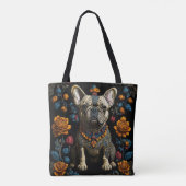 Mexicaanse Folk Art Bulldog Tote Bag (Achterkant)
