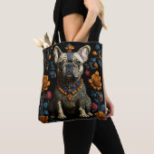 Mexicaanse Folk Art Bulldog Tote Bag (Dichtbij)