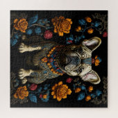Mexicaanse Folk Art Franse Bulldog Legpuzzel (Horizontaal)