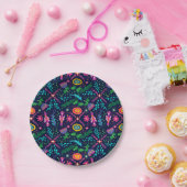 Mexicaanse Folk Art Heldere Kleuren Papieren Bordje (Feest)