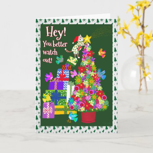 Mexicaanse Folk Art Kerstmis Kaart (Gele Bloem)