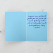 Mexicaanse Folk Art Snowmen Snowman gepersonalisee Kaart (Binnen)