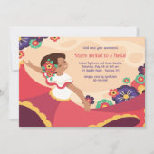 Mexicaanse Folk Dancer Fiesta uitnodiging (Voorkant)