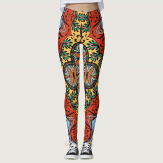 Mexicaanse folk etnische kleurrijke naadloze patro leggings