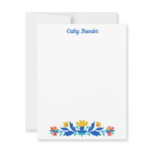 Mexicaanse Folk Patroon Floral Gepersonaliseerde n