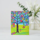 Mexicaanse folk-stijl Boom van leven Briefkaart (Staand voorkant)