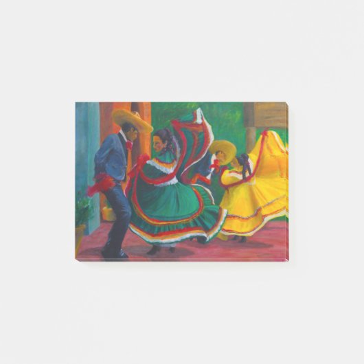 Mexicaanse Folklorico Ballet Dancers Post-it® Notes (Voorkant)