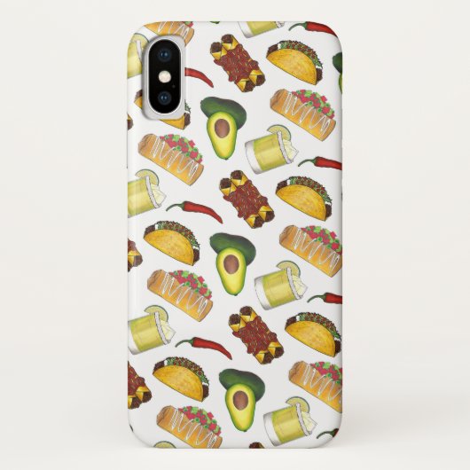 Mexicaanse Food Avocado Taco Margarita Enchiladas Case-Mate iPhone Case (Achterkant)