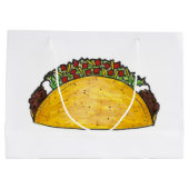 Mexicaanse Food Foodie Tex Mex Texas Taco Print Groot Cadeauzakje (Achterkant)