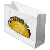 Mexicaanse Food Foodie Tex Mex Texas Taco Print Groot Cadeauzakje (Voorkant Gekanteld)