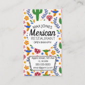 Mexicaanse food fruit deli markt plooien ambacht visitekaartje (Voorkant)