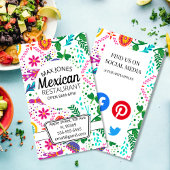 Mexicaanse Food & Fruit Deli markt Visitekaartje