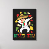 Mexicaanse Food Lover Mannen Burrito Chef Gift Bur Canvas Afdruk (Voorkant)