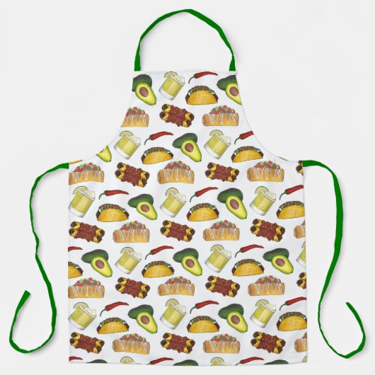 Mexicaanse Food Taco Margarita Enchiladas Avocado Schort (Voorkant)