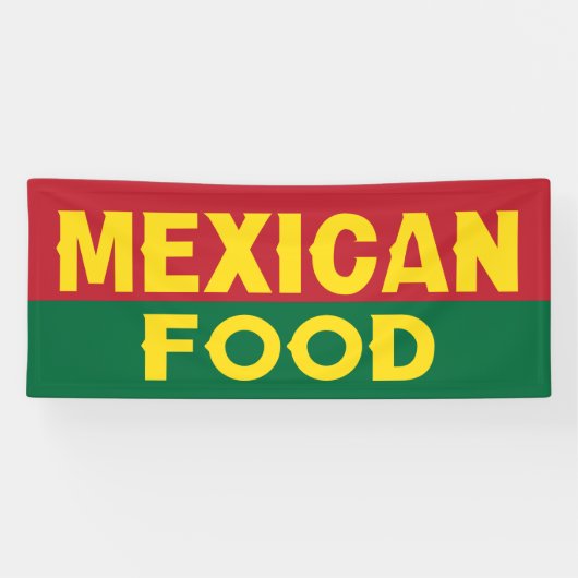 Mexicaanse Food truck of festival Spandoek (Horizontaal)