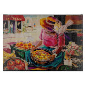 Mexicaanse fruitmarktdame snijplank (Voorkant)