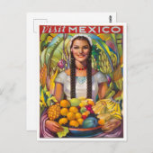  Mexicaanse fruitreis Briefkaart (Voorkant / Achterkant)
