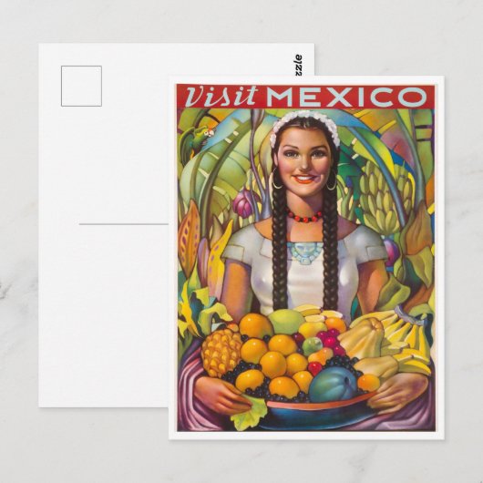  Mexicaanse fruitreis Briefkaart (Voorkant / Achterkant)
