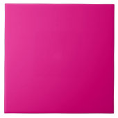 Mexicaanse Fuchsia Plain Bright Pink Tegeltje (Voorkant)