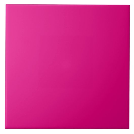 Mexicaanse Fuchsia Plain Bright Pink Tegeltje (Voorkant)