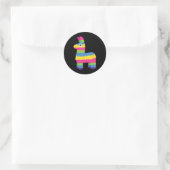 Mexicaanse Funny Pinata Llama Cinco De Mayo Ronde Sticker (Tas)