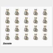 Mexicaanse Gatita, Ronde Sticker (Vel)